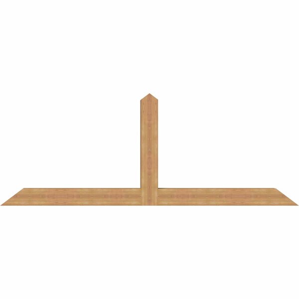 Ekena Millwork Portland Smooth Timber Gable Bracket, Western Red Cedar, 96"W x 36"H x 5 1/2"D x 5 1/2"F, 9/12 Pitch GBW096X36X0606POR00SWR - main